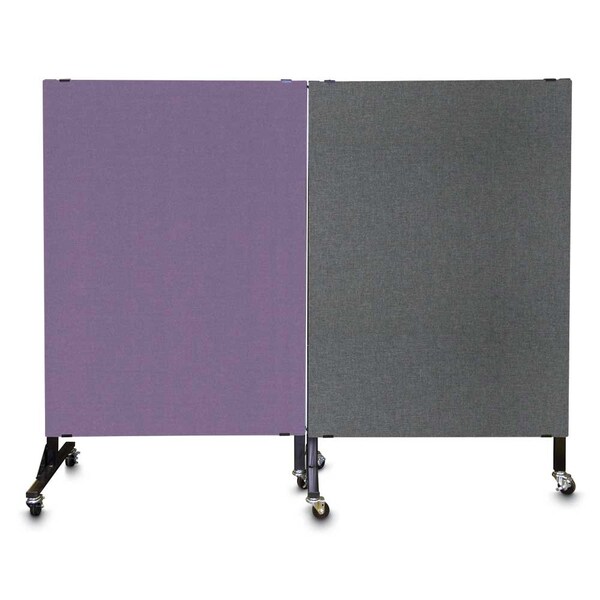 Enclosed Corkboard, 1 Door, 72"x48", 4" Fra, UV3419-BLACK-FORBO